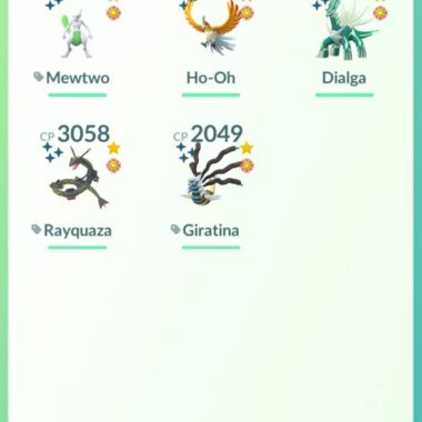 Pokemon Go Level 66 Shiny Legendary Account