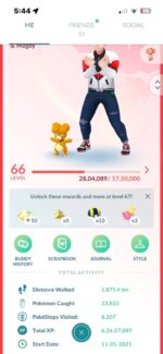 Pokemon Go Level 66 Shiny Legendary Account