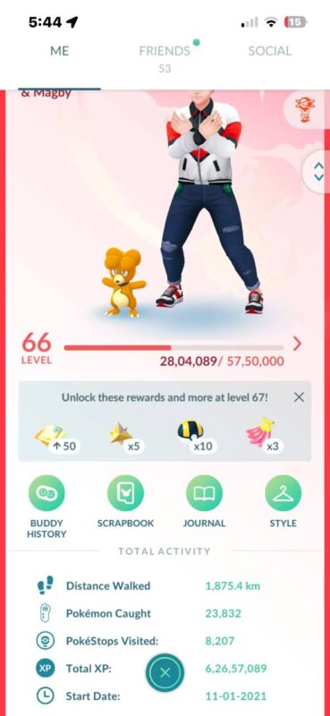 Pokemon Go Level 66 Shiny Legendary Account