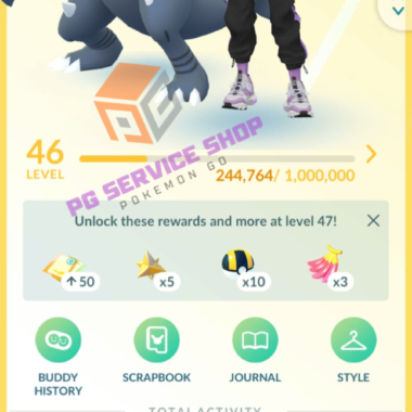 Level 46 Pokemon Go Account Profile Stats 513a