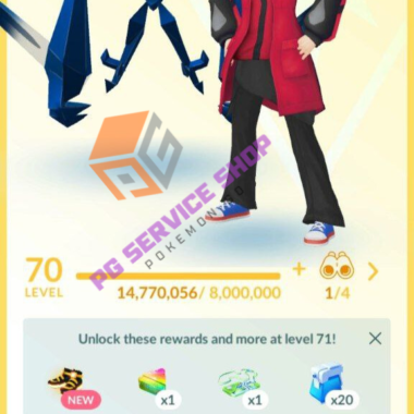 Level 70 Pokemon GO Account Profile - ID 518a at PGServiceShop