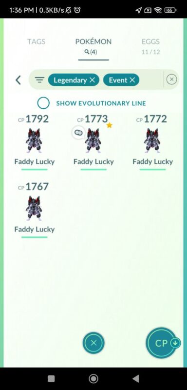 Four Armored Mewtwo available for trade on Level 51 account
