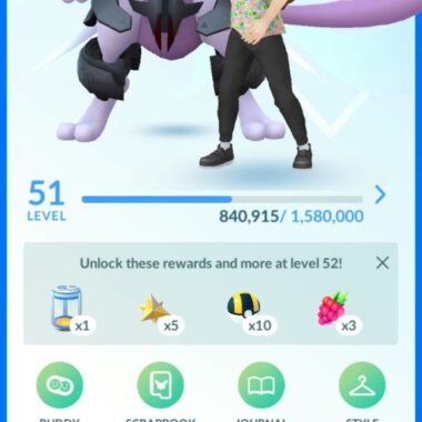 pokemon go account level 51 profile id 523a