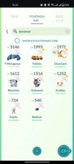 Dynamax Pokemon Selection and Max Battle Ready