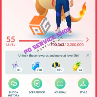Level 55 Trainer Profile 22 Million XP Stats