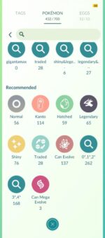 Pokemon GO Account 524a Search Tags and Inventory Catalog