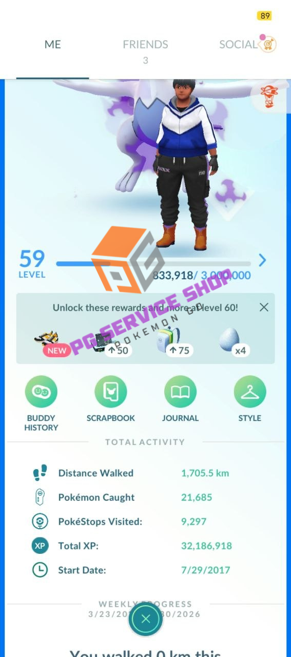 524a-profile-1 Buy Elite Level 59 Legacy Account | 4 Shundos & 32M+ XP - Image 1