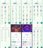Pokémon GO account 532a shiny legendary and 100IV hundo list