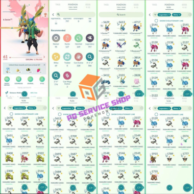 Trainer Level 61 Stats and Legendary Shiny Summary