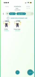 Rare Armored Mewtwo event variants in premium level 69 pokemon go account 542a