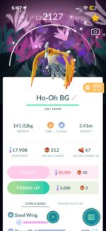 apex ho-oh lucky pokemon id 542a