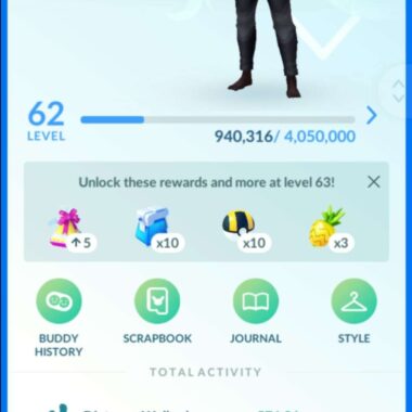 Level 62 mobile gaming account profile dashboard showing 42 million XP on pgserviceshop.com