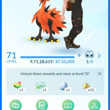 High Level Trainer Profile 190M XP Galarian Zapdos 552a