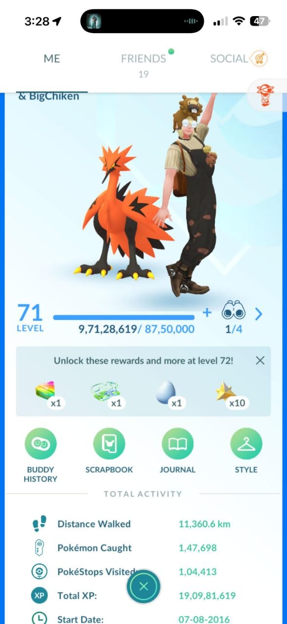552a-profile-1 High Level Trainer Profile 190M XP Galarian Zapdos 552a