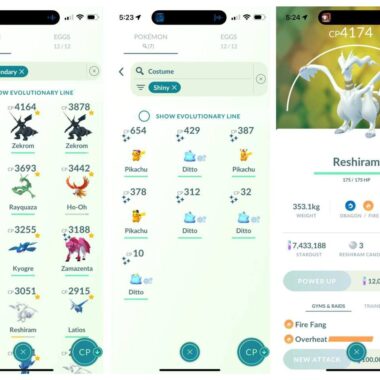 Elite Shiny Legendary Detail account id 554a
