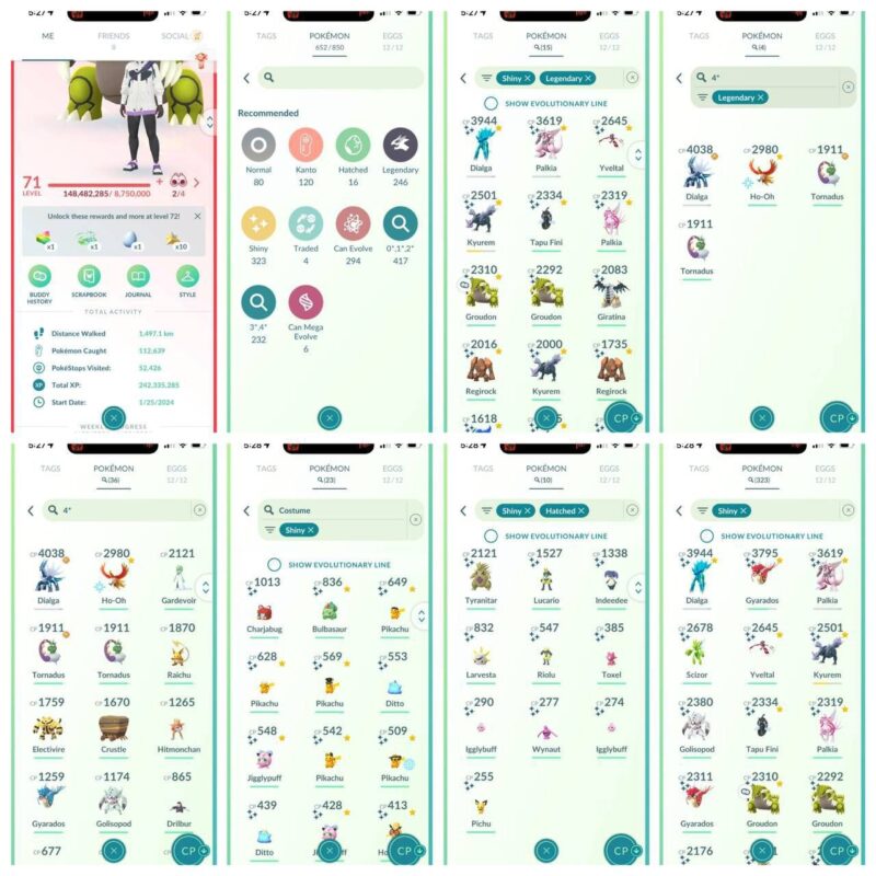 Full Pokemon GO Account Inventory - ID 555a