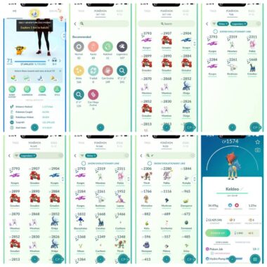 High-Level Pokémon GO Account ID 557a Inventory