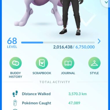 High level level 68 premium Pokémon GO account trainer profile details on pgserviceshop.com.