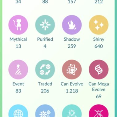Account catalog summary displaying 640 Shinies, 212 Legendaries, and 157 Dynamax on pgserviceshop.com